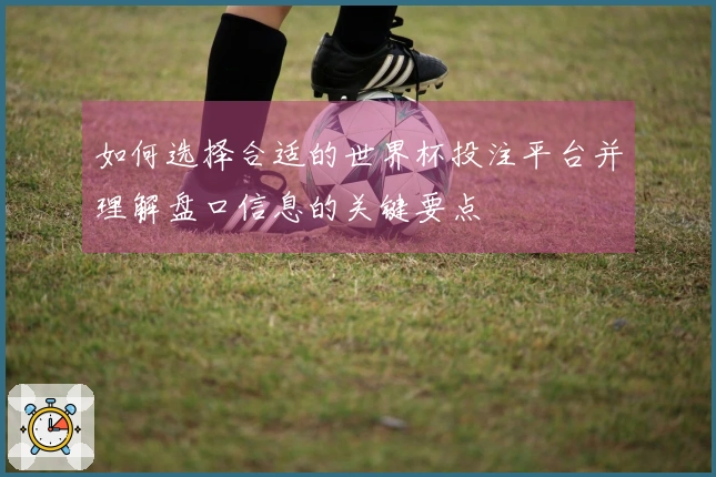 如何选择合适的世界杯投注平台并理解盘口信息的关键要点